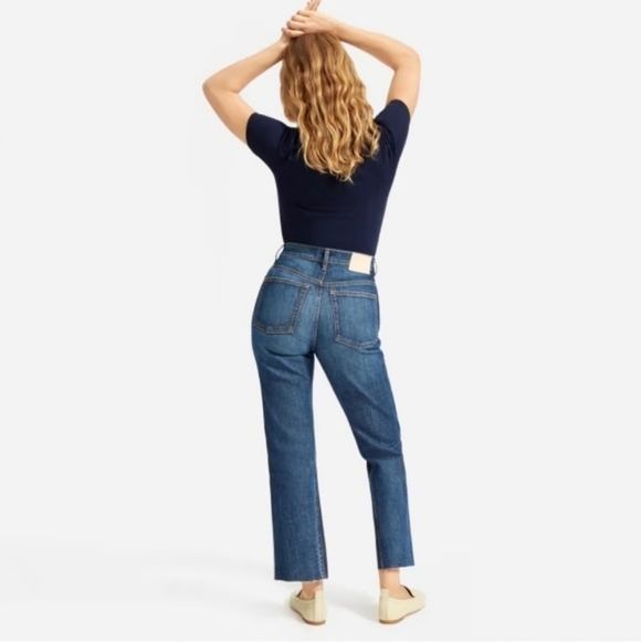Everlane The Cheeky Bootcut Two-tone Raw Hem Jeans Size 30 - Picture 3 of 14